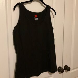 Hanes Classic Black Tank Top